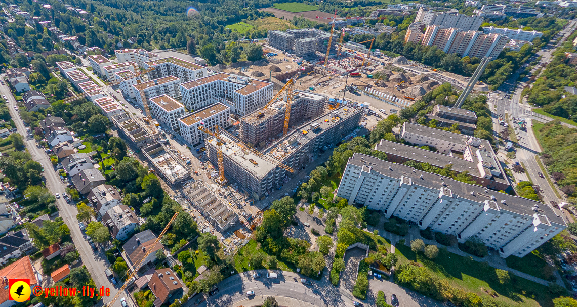 02.09.2023 - eine neue Baugrube auf dem Alexisquartier in Neuperlach